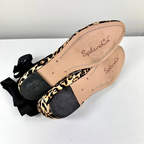 Animal Print Renee II Calf Hair Wrap Ballet Flats Leopard Mob Wife Size 8 - Picture 9 of 10